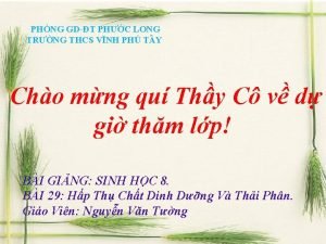 PHNG GDT PHC LONG TRNG THCS VNH PH