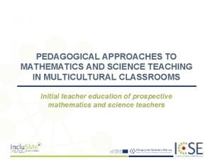 Pedagogical approaches to teaching math