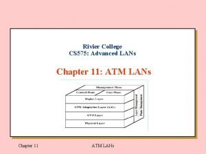 Rivier College CS 575 Advanced LANs Chapter 11
