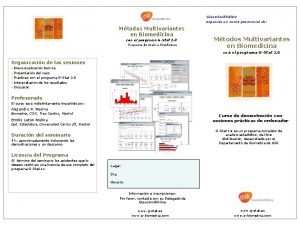 Glaxo Smithkline organiza un curso presencial de Mtodos