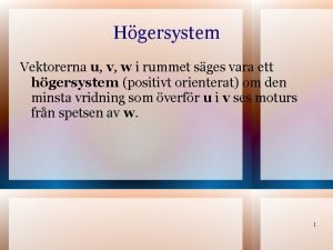 Högersystem