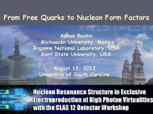 From Free Quarks to Nucleon Form Factors Adnan
