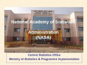 National academy of statistical administration