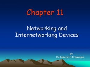 Chapter 11 Networking and Internetworking Devices BY Dr