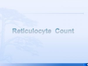 Reticulocyte count calculator