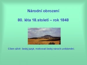 Nrodn obrozen 80 lta 18 stolet rok 1848