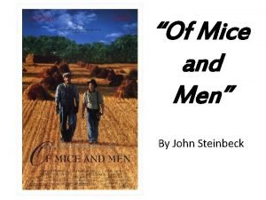 Mice and men book