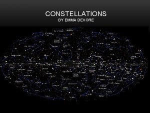 Smallest constellation