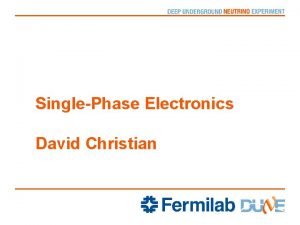 SinglePhase Electronics David Christian Strategy Top Priority is