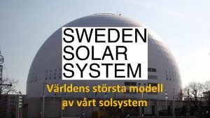 Solar system sweden