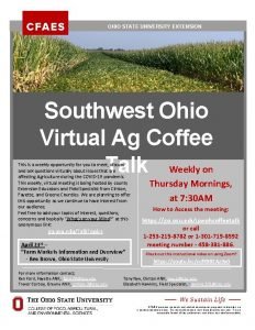 OHIO STATE UNIVERSITY EXTENSION Southwest Ohio Virtual Ag