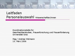 Hearing personalauswahl