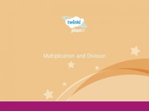 Multiplication and Division Year One The Sixes Aim