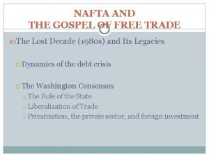Free trade gospel