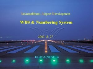 Wbs numbering