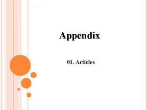 Appendix 1.