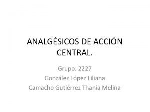 Analgsicos