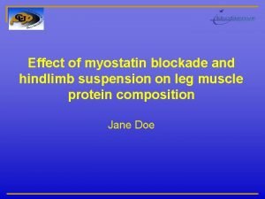 Effect of myostatin blockade and hindlimb suspension on