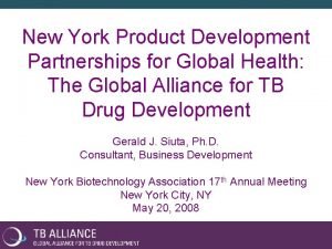 New York Product Development Partnerships for Global Health