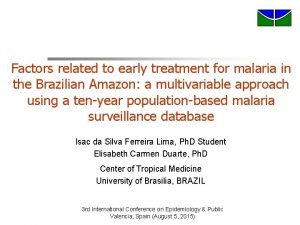 Malaria references