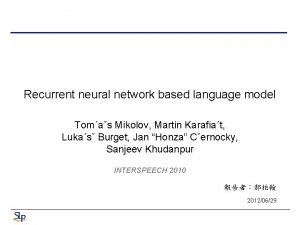 Recurrent neural network based language model