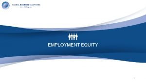 Employment equity amendment bill