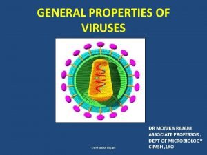 Basic properties of viruses