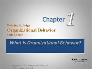 Organizational behavior