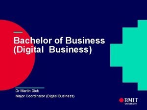 Digital business rmit