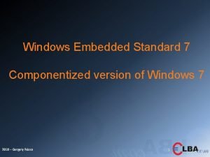 Windows 7 embedded iso