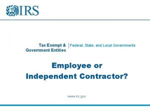 Are city governments tax exempt Are city governments tax exempt
