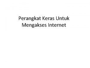 Perangkat keras internet