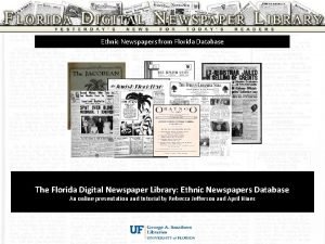 Florida digital newspapers