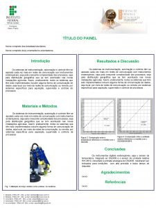 TTULO DO PAINEL Nome completo dos bolsistasvoluntrios Nome