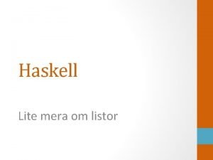 Haskell list comprehension