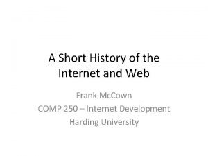 Short history of the internet