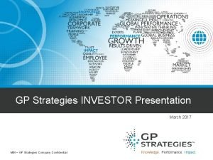 Gp strategies investor relations