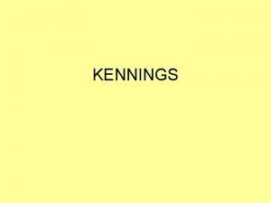 4 types of kennings