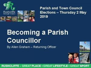 Parish and Town Council Elections Thursday 2 May