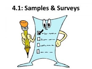 4 1 Samples Surveys Section 4 1 Samples