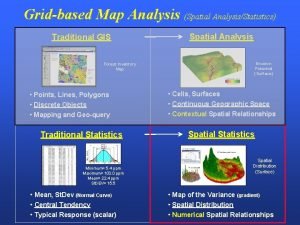 Gridbased Map Analysis Spatial AnalysisStatistics Traditional GIS Forest