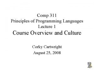 Comp 311 textbook notes