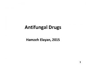 Antifungal drugs classification