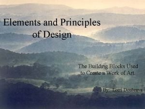 Elements and principles of art