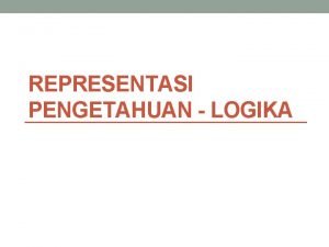 Contoh representasi deklaratif Contoh representasi deklaratif