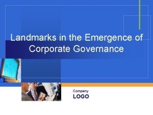 Landmarks in emergence of corporate governance