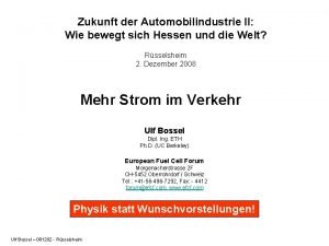 Zukunft der Automobilindustrie II Wie bewegt sich Hessen