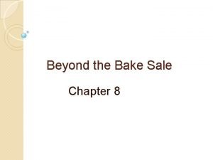 Beyond the Bake Sale Chapter 8 Sharing Power