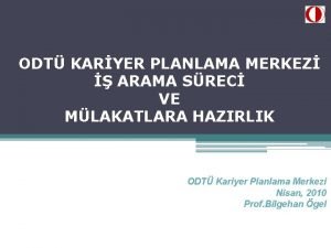 Odtü kariyer merkezi