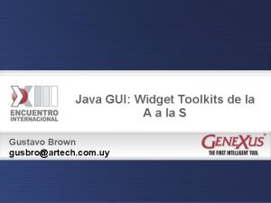 Java GUI Widget Toolkits de la A a